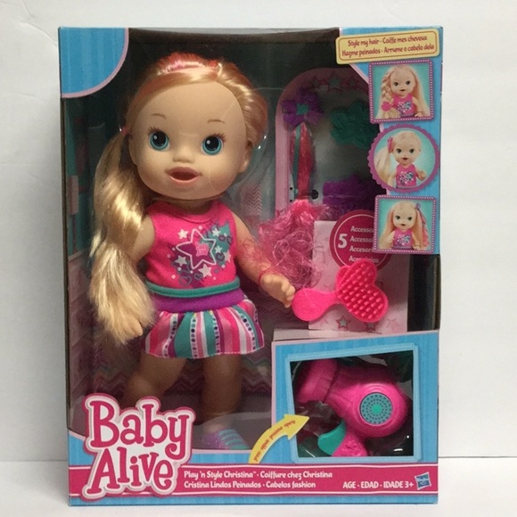 Baby Alive Play n Style Christina Doll NEW - Picture 1 of 2